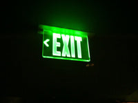 Recessed Lithonia Edge Lit Exit Sign - Unlimited Lights LLC Emergency ...